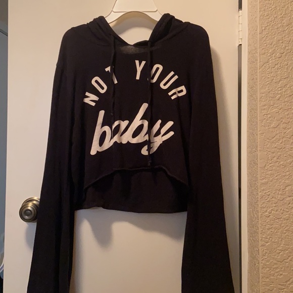 crop top soft comfortable long sleeve top - Picture 2 of 3